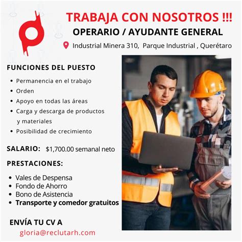 Empleos de ayudante general en Ciudad de México .